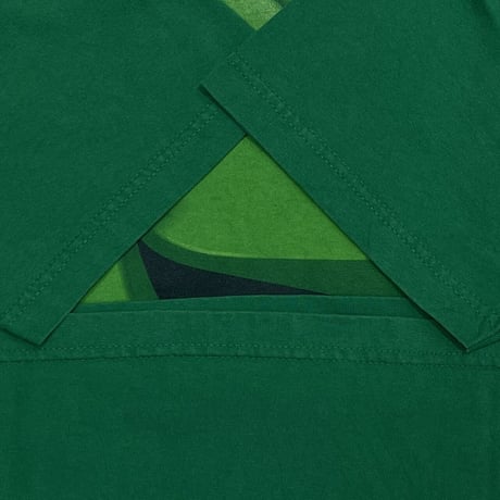 m&m's BIG FACE TEE GREEN LARGE 9231