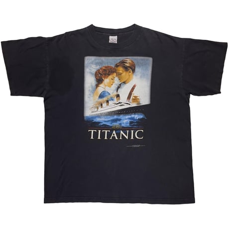 TITANIC 1998 MOVIE PROMO TEE BLACK XL 0982