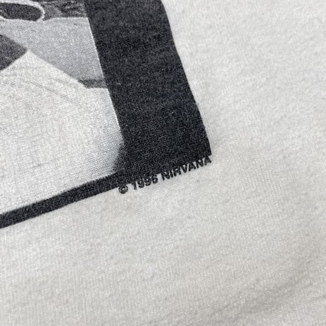 NIRVANA 1996 MONOCHROME PORTRAIT DOUBLESIDE WHITE FITS XL 2570