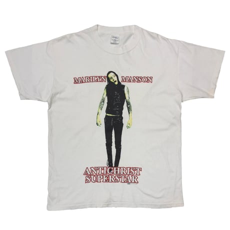 MARILYN MANSON ANTICHRIST SUPERSTAR WHITE XL 0794