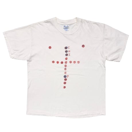 RED HOT CHILI PEPPERS FRONT RED CROSS LOGO WHITE M&O LARGE 1179