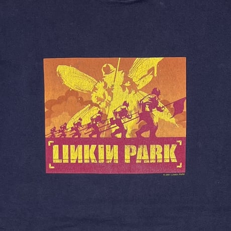 LINKIN PARK 2001 HYBRID THEORY NAVY cygnus LARGE 9485