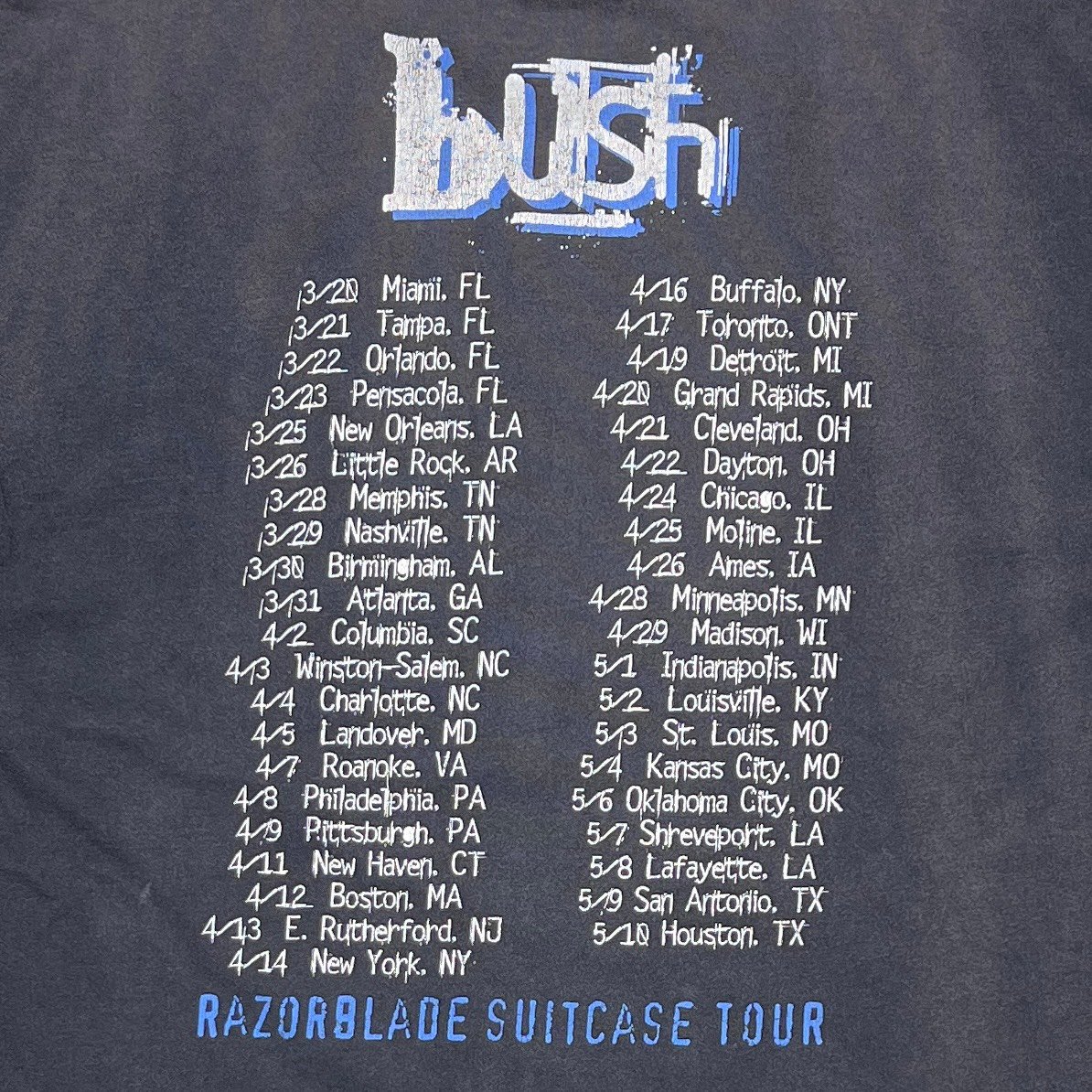 BUSH RAZORBLADE SUITCASE TOUR LS GIANT XL 7514