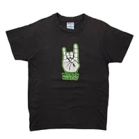 00s KORN TOUR BONE HAND SIGN Tシャツ L 古着 00s KORN 「TOUR 2004」 Bone Hand Sign ミクスチャー