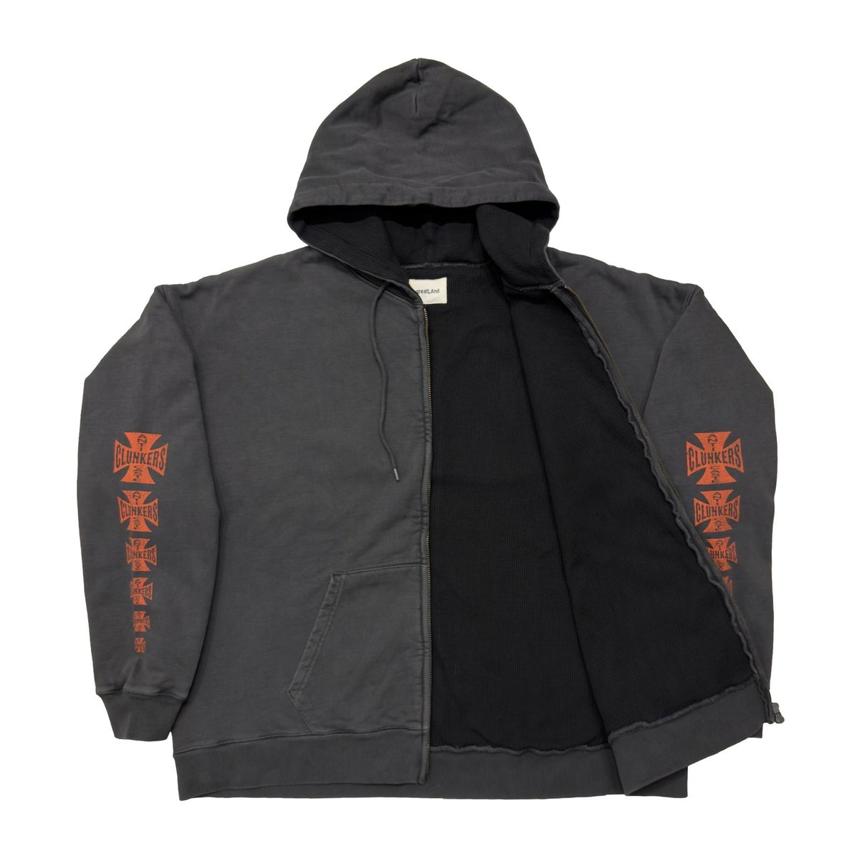 greatLAnd ORIGINAL CLUNKERS HOODIE Lサイズ greatLAnd ORIGINAL CLUNKERS ZIP HOODIE / DOUBLE