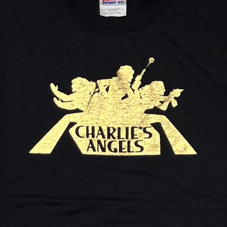 CHARLIE'S ANGELS GOLD PRINT PROMO HANES XL 7876