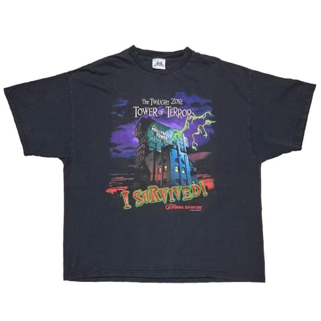 DISNEY VINTAGE TWILIGHT TONE TOWER OF TERROR I SURVIVED FITS XL 2886