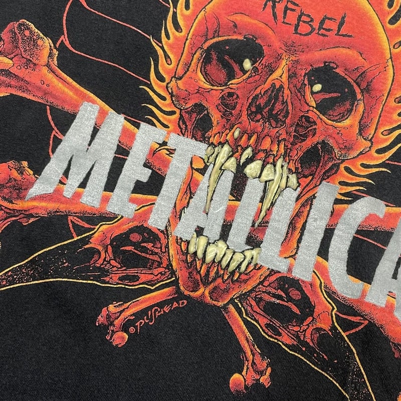 METALLICA PUSHEAD YIN YANG REBEL SKULL GIANT LA