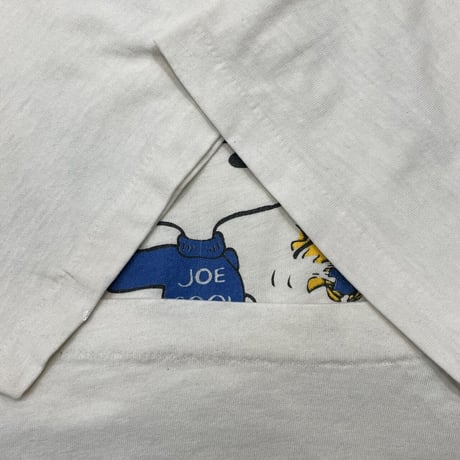 PEANUTS WHARTON COLLEGE WCJC SNOOPY & WOODSTOCK WHITE ARTEX XL 4349