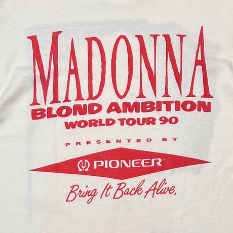 MADONNA BLOND AMBITION PIONEER WHITE ANVIL XL 7159