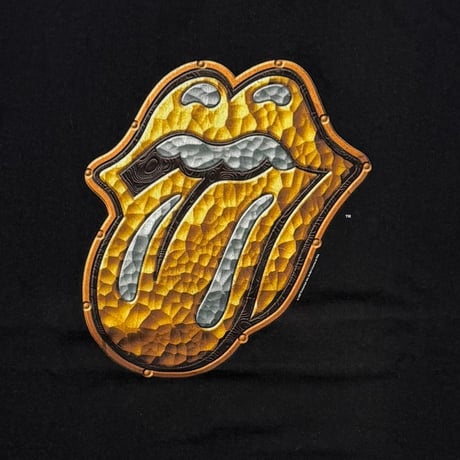 THE ROLLING STONES BRIDGE TO BABYLON GOLD TONGUE BACK GOLD LION ANVIL XL 0545