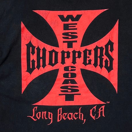 WEST COAST CHOPPERS IRON CROSS LONG BEACH, LA LS BLACK/RED XL 7209