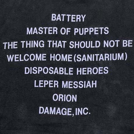 METALLICA 1994 MASTER OF PUPPETS GIANT XL 8974