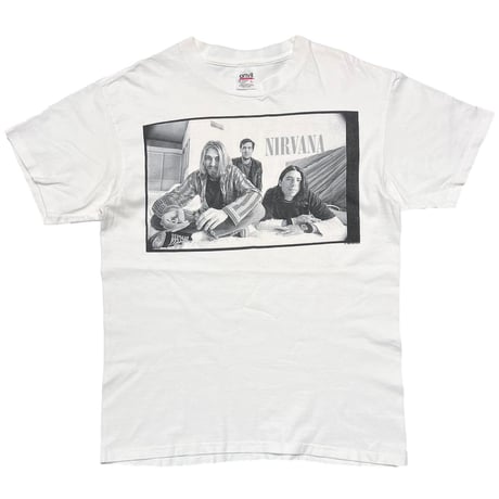 NIRVANA 1996 MEMBER MONOCHROME PORTRAIT WHITE ANVIL LARGE 1803