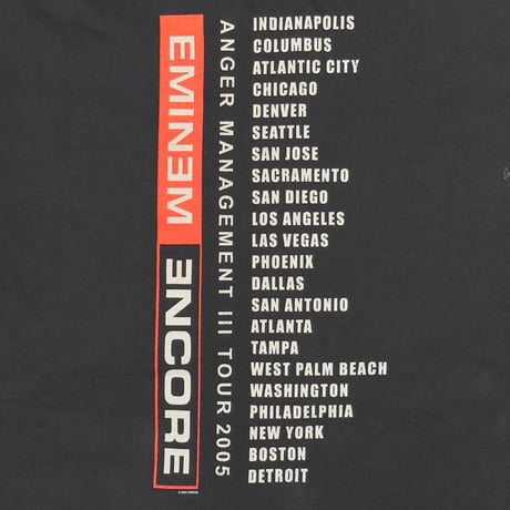 EMINEM ANGER MANAGEMENT TOUR 2005 ANVIL XL 6087