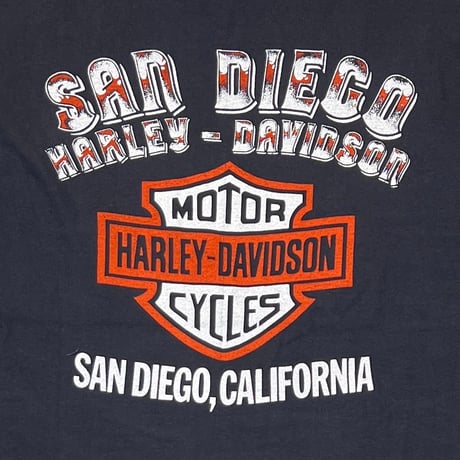 HARLEY DAVIDSON SAN DIEGO EMBLEM LOGO LS Hanes LARGE 8814