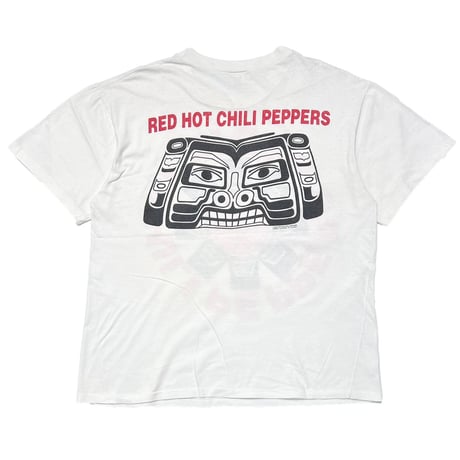 RED HOT CHILI PEPPERS 1991 DOUBLE SIDE Aztec WHITE AUSTRALIA LARGE 6451