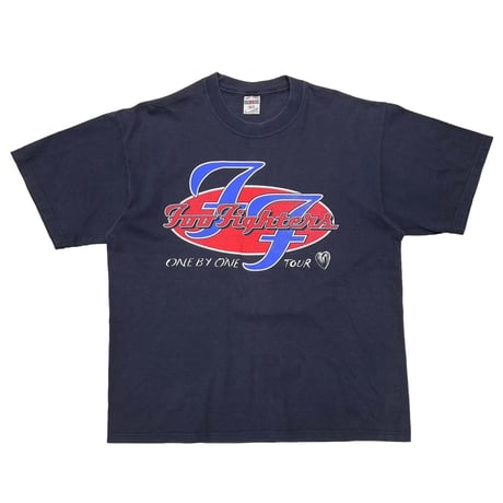 FOO FIGHTERS 2002 ONE BY ONE EUROPEAN TOUR NAVY JERZEES XL 4952