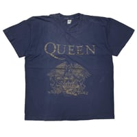 QUEEN EMBLEM LOGO NAVY EURO FITS XL 3260