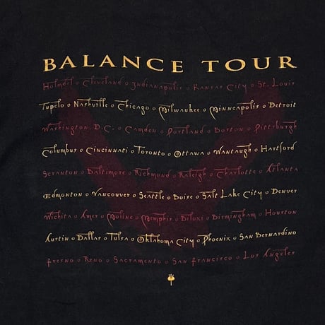 VAN HALEN BALANCE TOUR FRUIT OF THE LOOM XL 8396