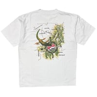 Marlboro LIZARD MAP POCKET TEE WHITE FITS XL 9209