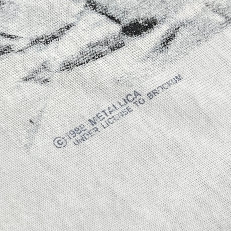 METALLICA 1988 AND JUSTICE FOR ALL WHITE METALLICA TAG XL 6509