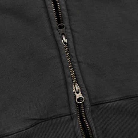 greatLAnd ORIGINAL CLUNKERS ZIP HOODIE / DOUBLE FACE BLACK/BLACK