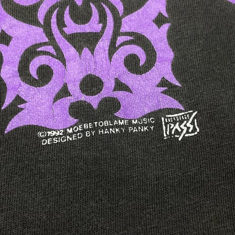 RED HOT CHILI PEPPERS 1992 HANKY PANKY BACKSTAGE PASS HANES XL 7667