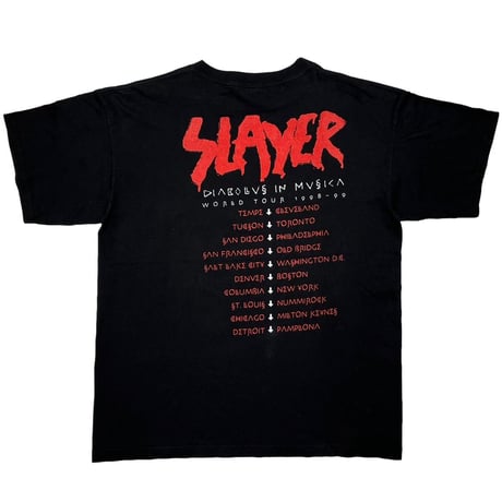 SLAYER DIABOLUS IN MUSICA WORLD TOUR 1998-99 WINTERLAND XL 4249