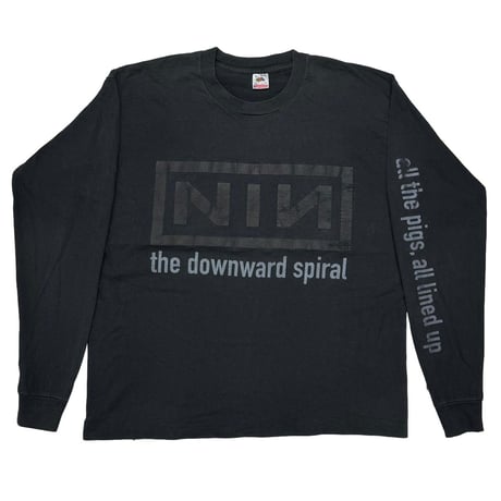 NINE INCH NAILS 1994 THE DOWNWARD SPIRAL SELF DESTRUCT LS FRUIT OF THE LOOM XL 3465