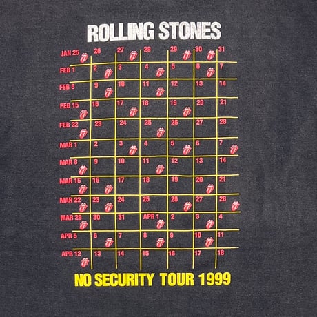 THE ROLLING STONES NO SERUCITY TOUR 1999 SOF TEE TEEJAYS XL 6019