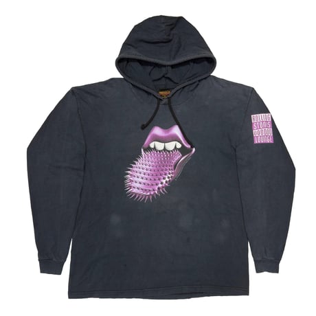 ROLLING STONES VOODOO LOUNGE PURPLE SPIKE TONGUE HOODIE BROCKUM XL 0147
