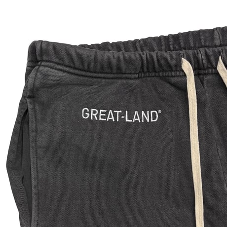 greatLAnd ORIGINAL REXY FLARE SWEAT PANT CHACOAL BLACK