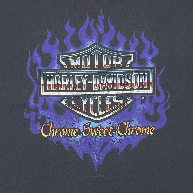 HARLEY DAVIDSON CHROME SWEET CHROME FLAMING LOG