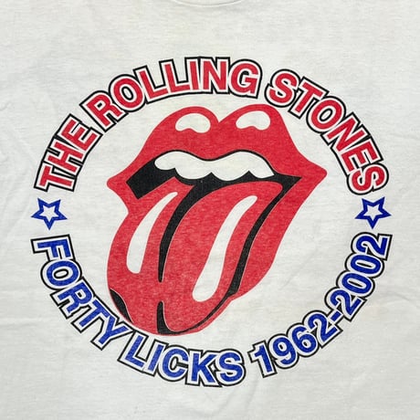 ROLLING STONES FORTY LICKS WORLD TOUR 2002 WHITE DELTA XL 3117