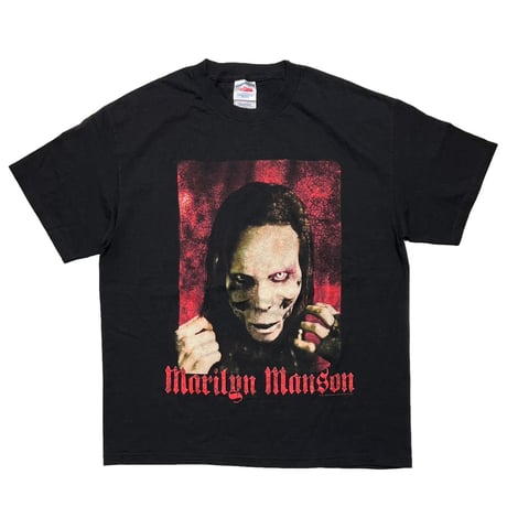 2008 MARILYN MANSON フェイス バンド Tシャツ 2008 MARILYN MANSON フェイス バンド Tシャツ