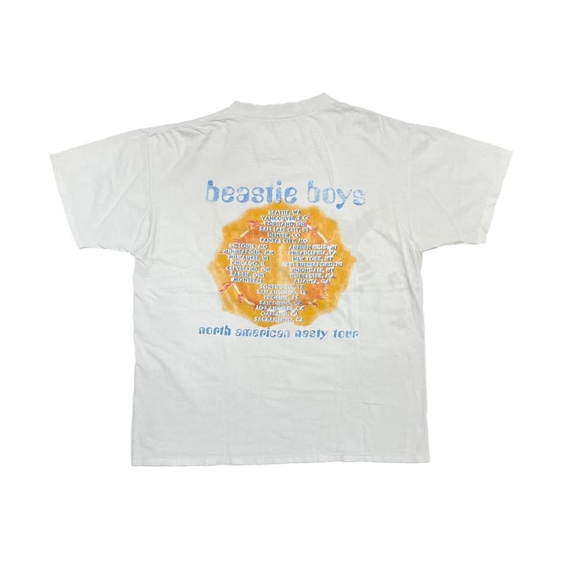 BEASTIE BOYS NORTH AMERICAN NASTY TOUR WHITE ON