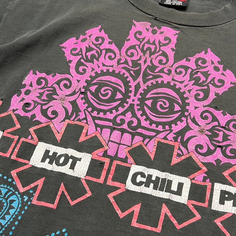 トップス RED HOT CHILI PEPPERS 1992 HANKY PANKY 1992 RED HOT CHILI PEPPERS Hanky Panky T-Shirts BLACK/L Made