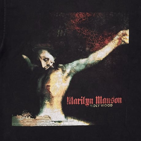 MARILYN MANSON 2000 HOLY WOOD GUNS, GOD, AND GOVERNMENT ALSTYLE LARGE 0782