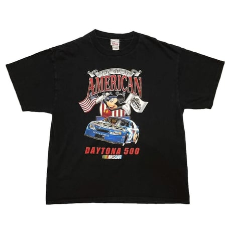 DISNEY MICKEY MOUSE THE GREAT AMERICAN RACE DAYTONA 500 NASCAR TEE XL 7511