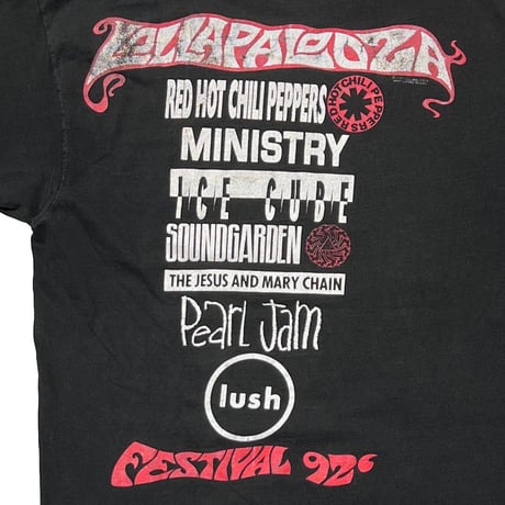 LOLLAPALOOZA 92' FESTIVAL BLACK GIANT LARGE 1122