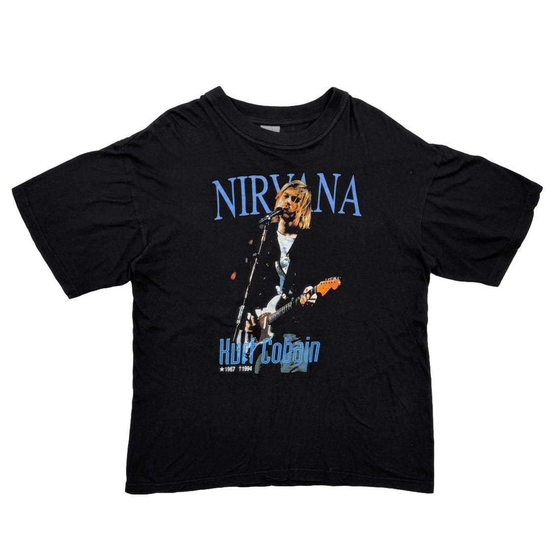 NIRVANA KURT COBAIN MEMORIAL BOOTLEG BACK BLUE