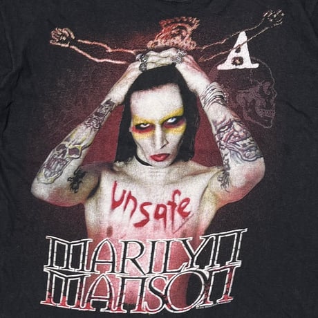 MARILYN MANSON 2002 UNSAFE BOOTLEG FITS LARGE 2672