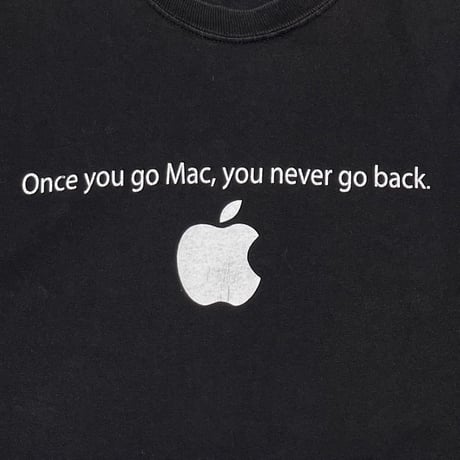 Apple Once you go Mac, you never go back Hanes LARGE 3176