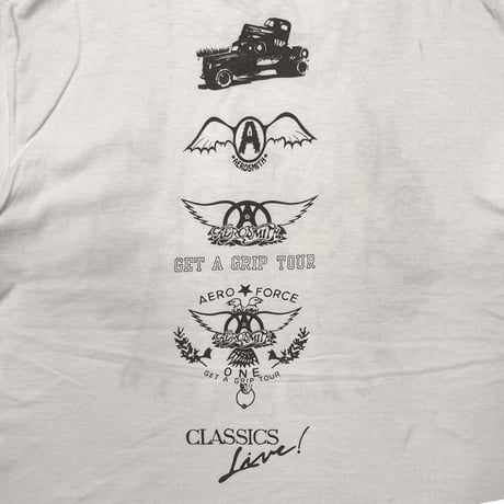 AERO SMITH 1994 MAMA KIN MA KIN WHITE SOF TEE XL 0954