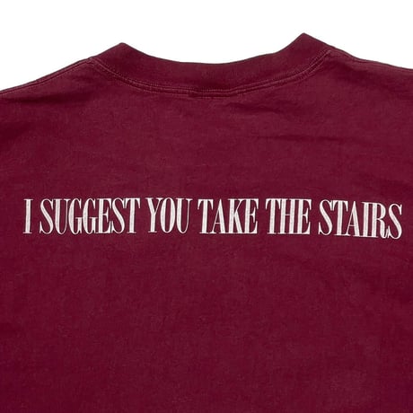 DISNEY VINTAGE THE TWILIGHT ZONE TOWER OF TERROR BURGANDY XL 6182