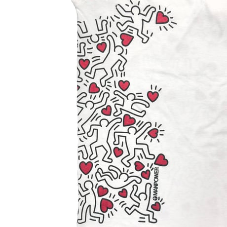 KEITH HARING MAN POWER LS WHITE XL 7075