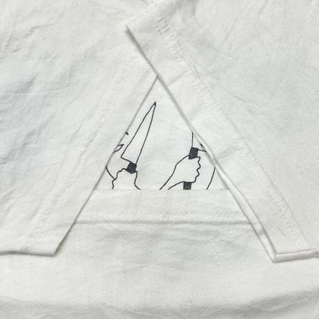 NINE INCH NAILS HEART CUT OFF EACH HEADS WHITE FITS LARGE 0628