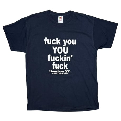 OLD & VINTAGE FUCK YOU YOU FUCKIN' FUCK FRUIT OF THE LOOM XL 3835