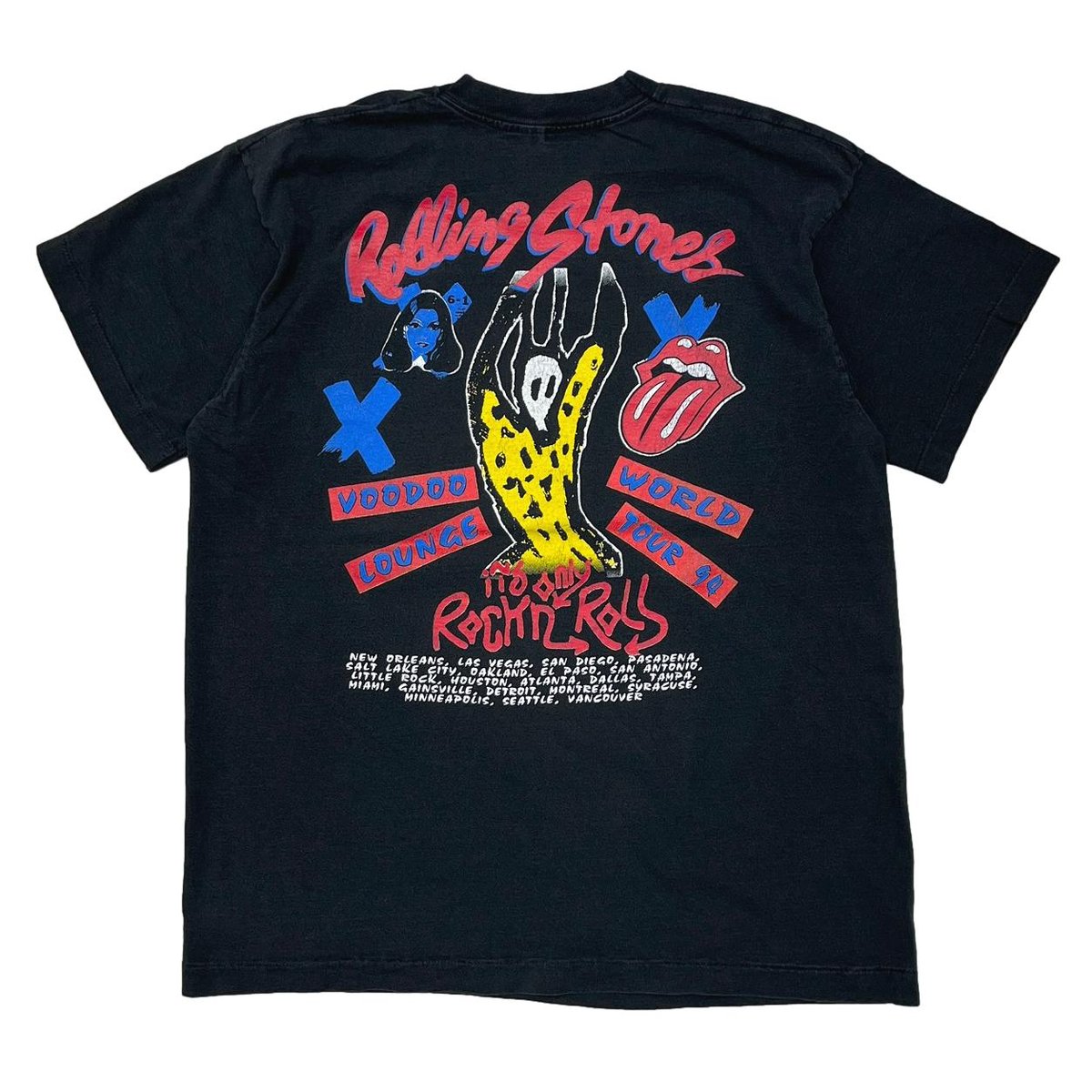 THE ROLLING STONES LIP & TONGUE VOODOO LOUNGE W